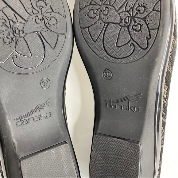 Dansko Olivia Snake Print Slip On Shoe Gold Black Size 8.5-9 - Picture 11 of 11